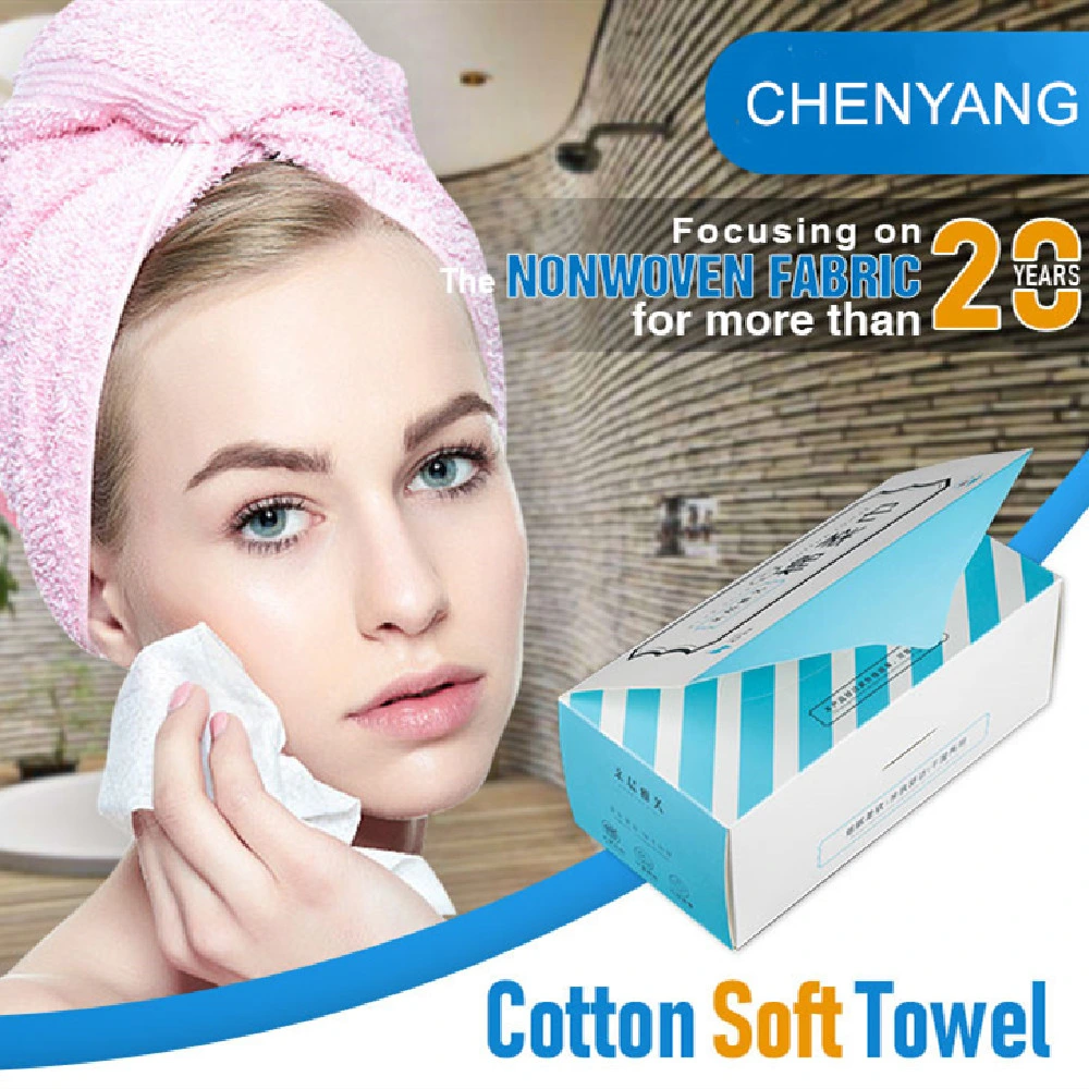 Dry Nonwoven Fabric Roll Disposable Facial Wipes for Makeup Remover Cleansing Face