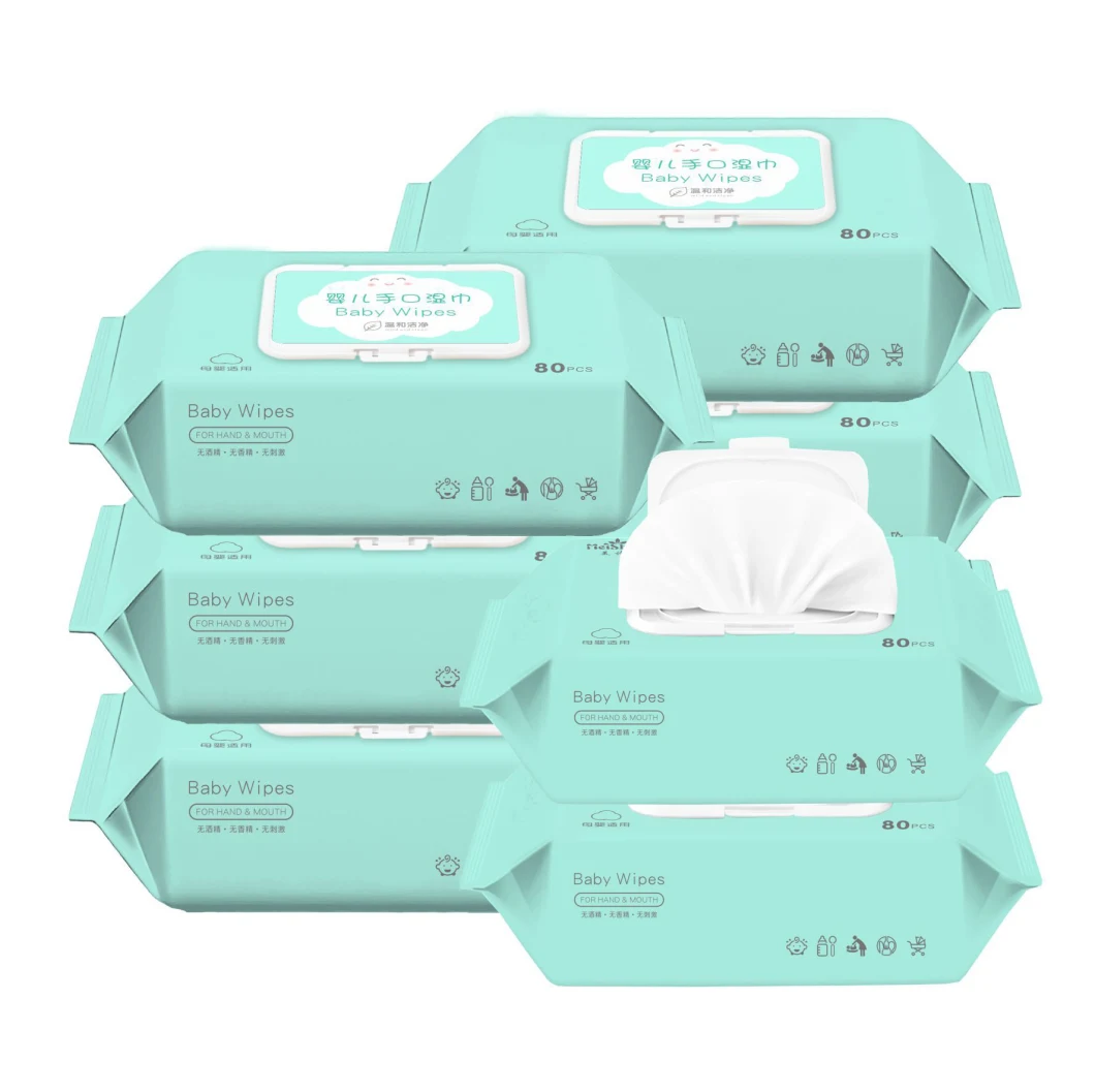 Wholesale Ecofriendly Baby Wet Towel Household Disposable Soft Tender Baby Wipes