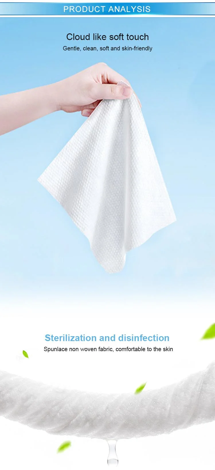 Factory Custom Disposable Baby Wet Wipes Cleaning Wipes Costco Flushable Wipes Wet Tissue Wet Wipes for Adults Floor Wipes Toilet Wipes Biodegradable Wet Wipes